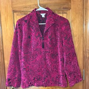 Christopher & Banks Paisley Jacquard Blazer